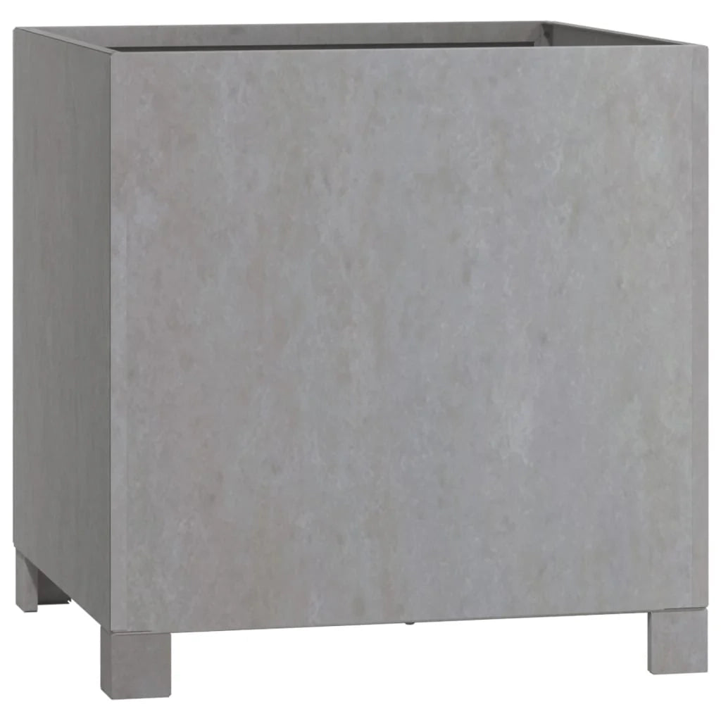 Aiuola rialzata/fioriera con gambe finitura ruggine 42 x 40 x 43 cm acciaio corten marrone 02_0038179