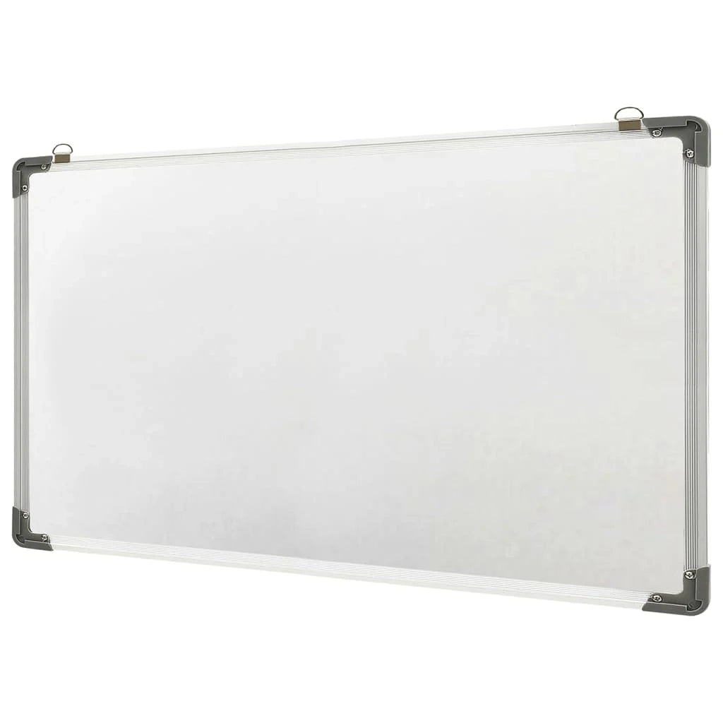 Lavagna magnetica/pannello di scrittura per la scuola la casa o l'ufficio 110 x 60 cm acciaio bianco 02_0045440