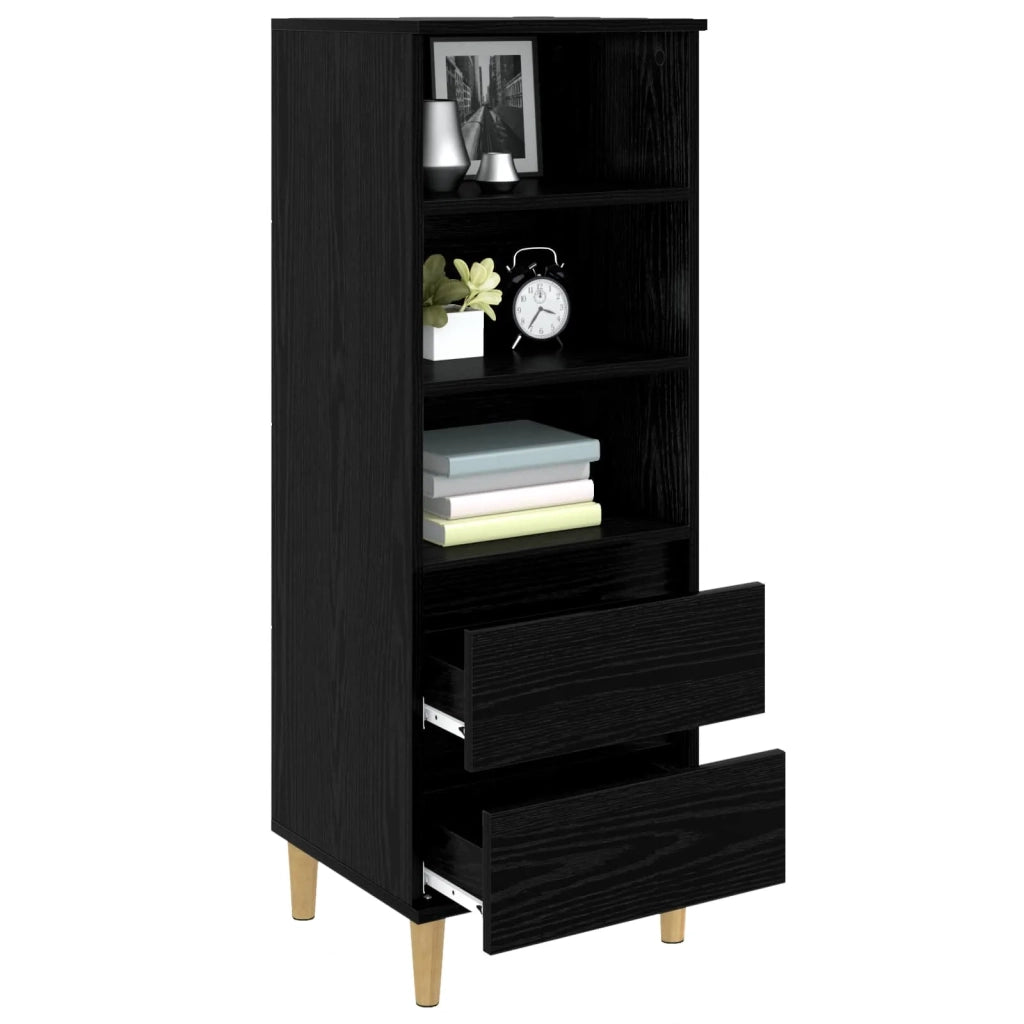 Credenza Rovere Nero 40 x 36 x 110 cm Legno ingegnerizzato 8009867
