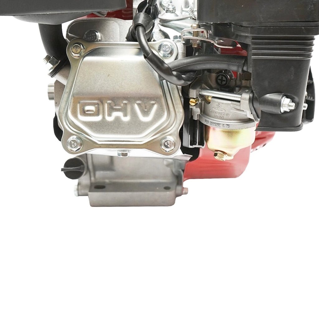 Motore a Scoppio 7.5 CV, Motore a Benzina 4 Tempi 196cc con Albero cilindrico scanalato Ø 25 mm e, Avviamento a Strappo Breckner Germany