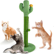 Trade Shop - Tiragraffi Cactus 40 X 70 Cm Colonne Albero Per Gatti Palo In Naturali Sisal -