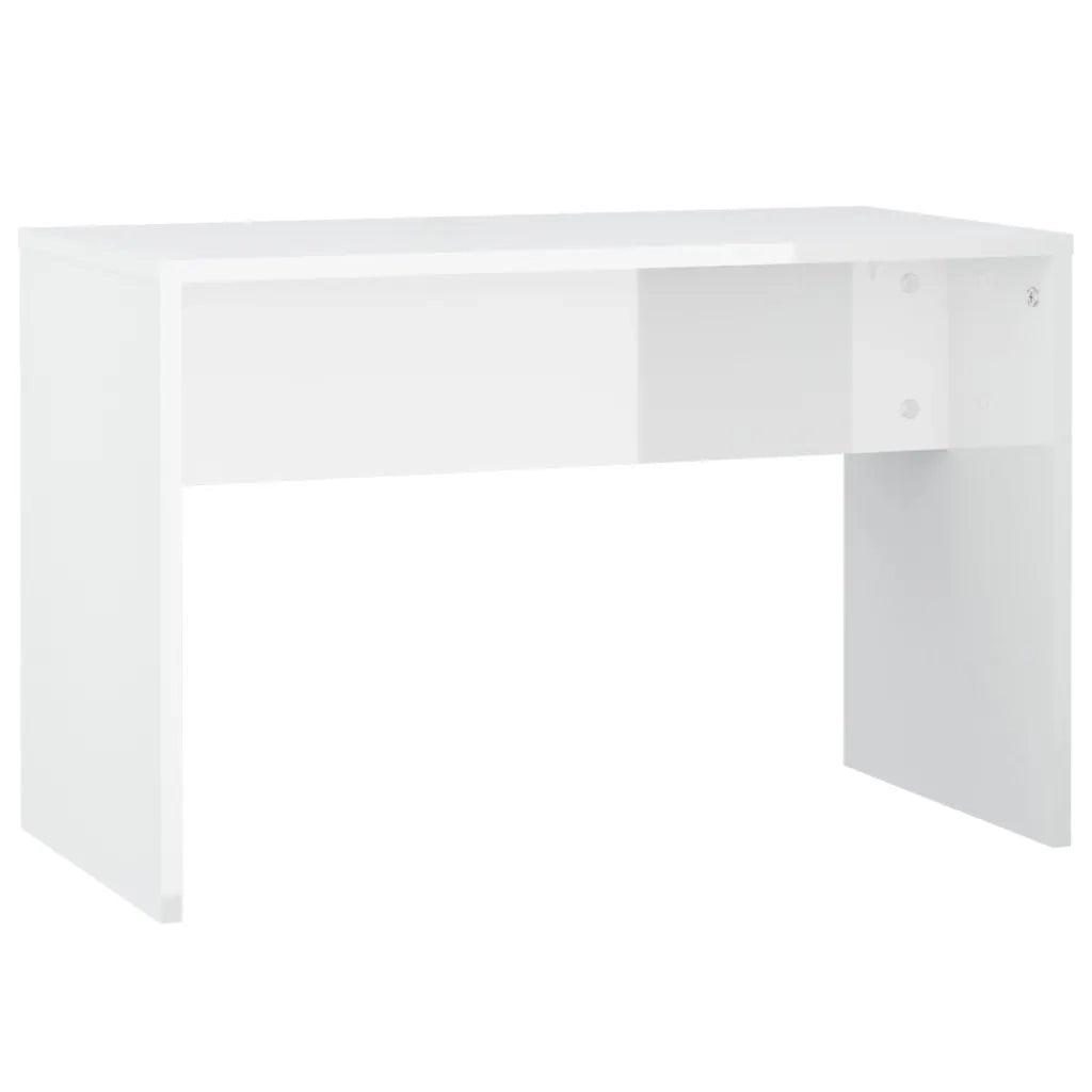Set Tavolo da Toeletta Bianco Lucido con LED Legno Multistrato 3114111