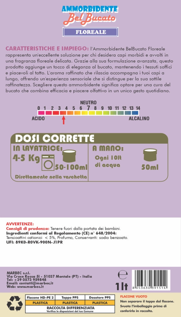 AMMORBIDENTE BelBucato Floreale 1LTx6Pz