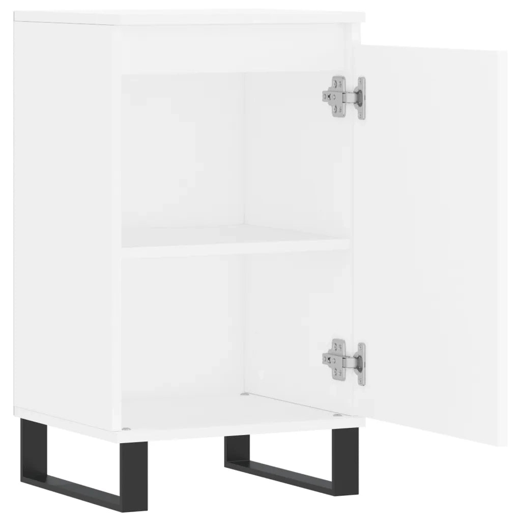 Credenza | Madia | Buffet da pranzo | Armadio da pranzo Bianca 40x35x70 cm in Legno Multistrato