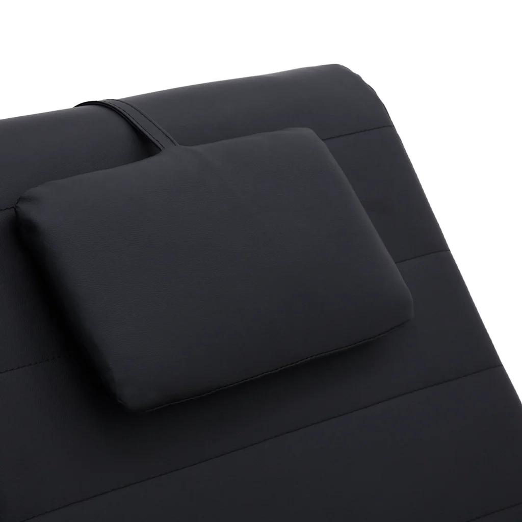 Sdraio Massaggiante con Cuscino Nero in Similpelle CFW2815610