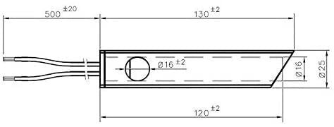 CANDELETTA ACCENSIONE per Stufa A Pellet C/Flangia 350W 160MM 150MM DIAMENTRO 12,5MM PALAZZETTI