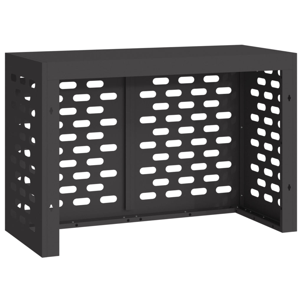Copertura per condizionatori d'aria  nera 90x40x60 cm in acciaio