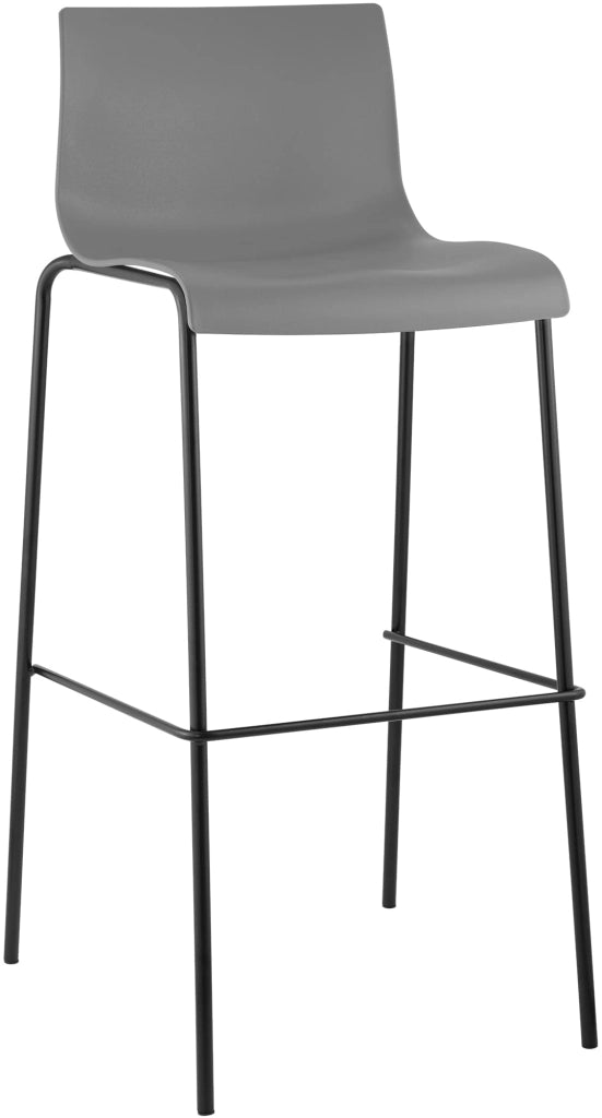 Sgabello da bar Hoover struttura a 4 piedi nero 4