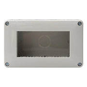 Custodia 4P IP40 Scatola Porta Frutti Da Esterno 4 Posti Moduli Compatibile Con Vimar Plana