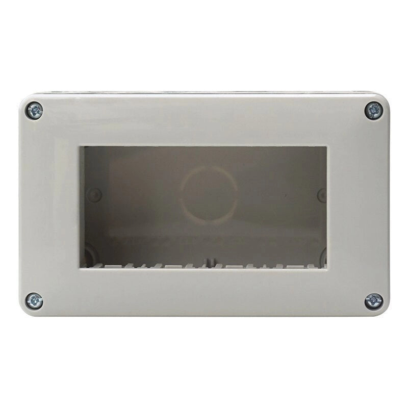 Custodia 4P IP40 Scatola Porta Frutti Da Esterno 4 Posti Moduli Compatibile Con Vimar Plana