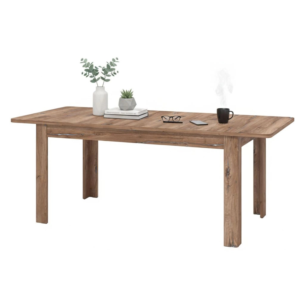 Colosimi, Tavolo Allungabile 8 Posti, 160x91x77h cm Marrone Noce
