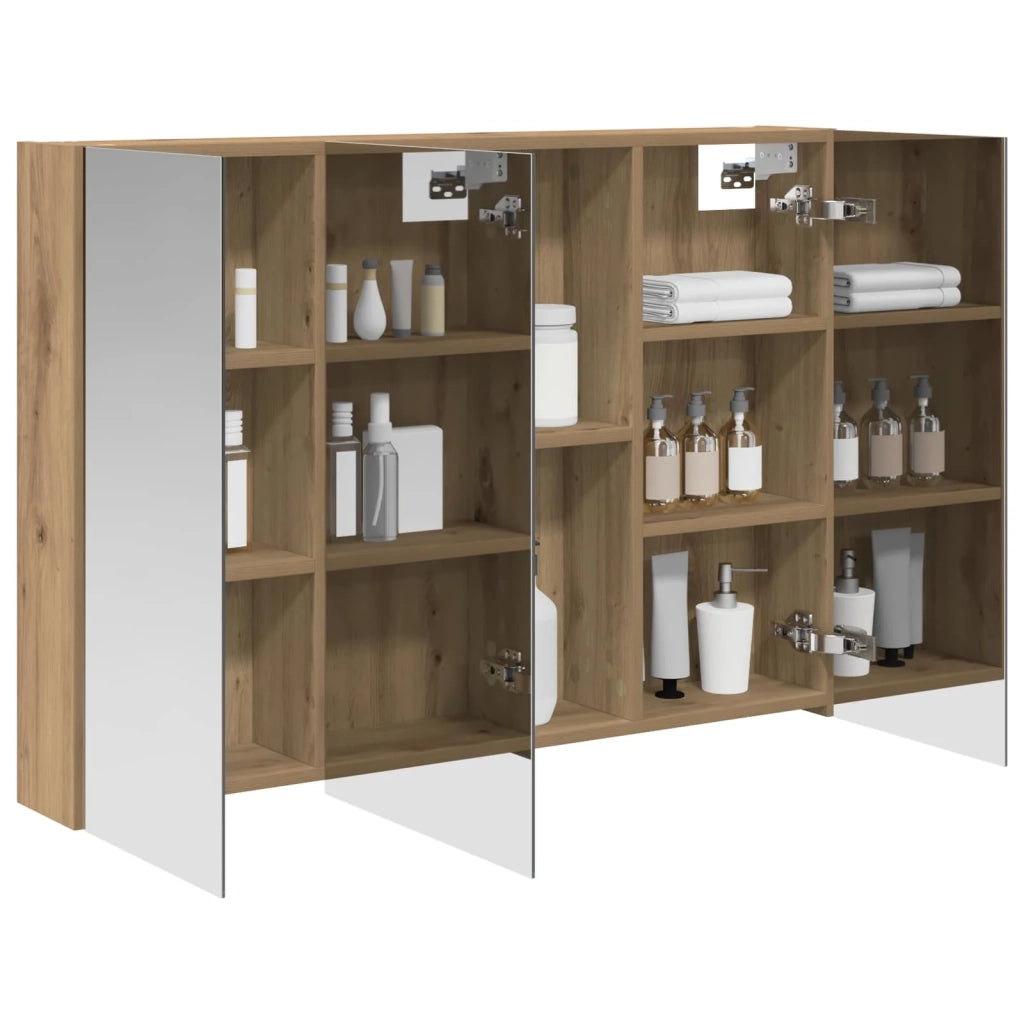 Mobiletto per specchio da bagno con porta Rovere Artigianale 889126