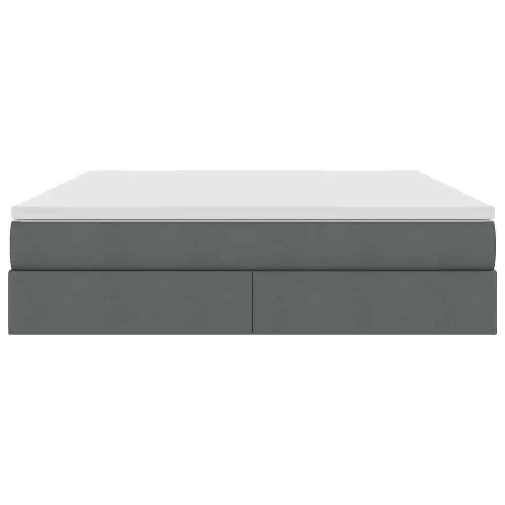 Letto con contenitore e materasso Grigio scuro 180 x 200 cm 3370243