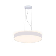 Trade Shop - Lampadario Cerchio 80 Cm Led 95 W Lampada Up Down Sospensione 2 Temperature Luce - Bianco