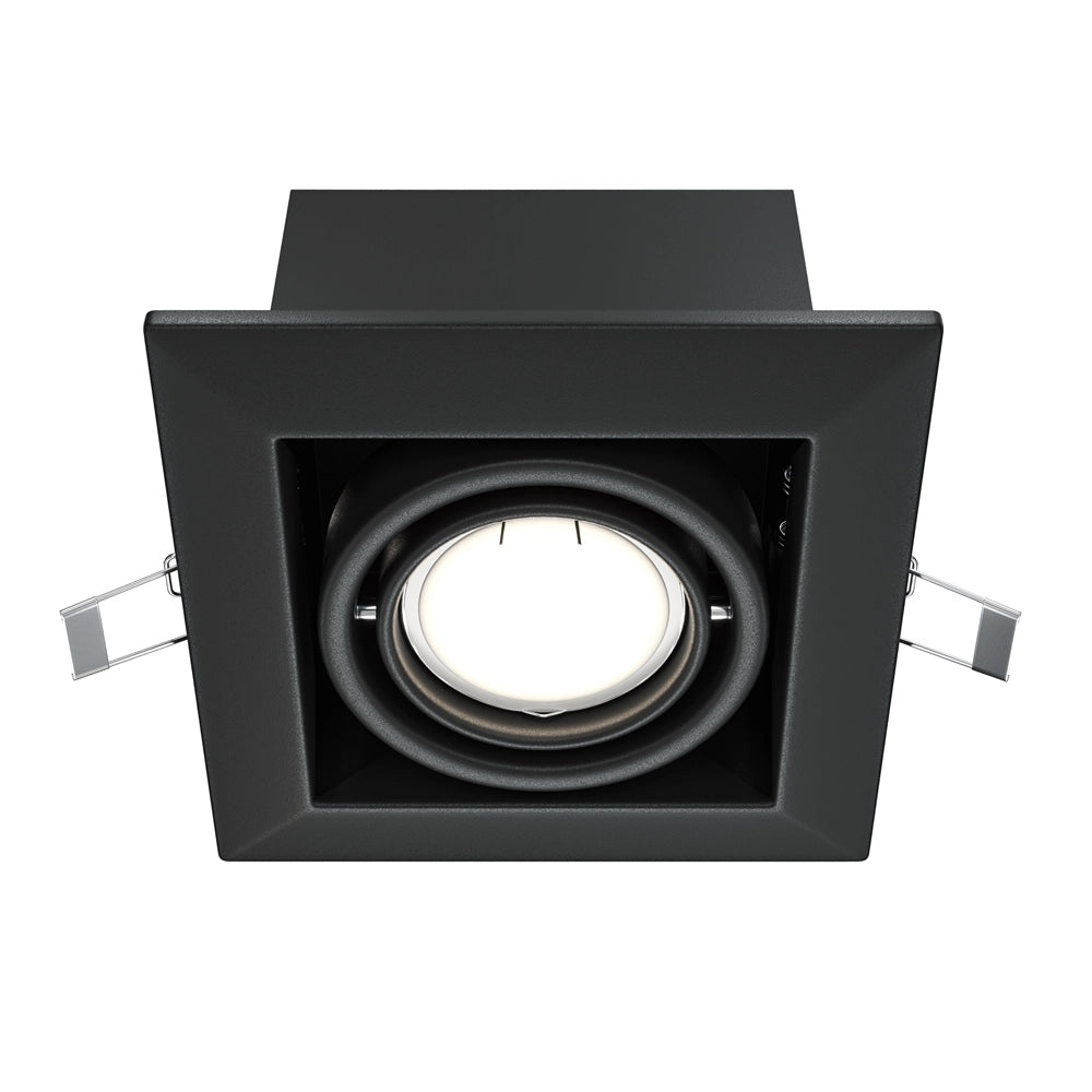 Maytoni faretto incasso quadrato nero GU10 DL008-2-01-B