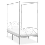 Giroletto Baldacchino senza Materasso Bianco Metallo 90x200 cm