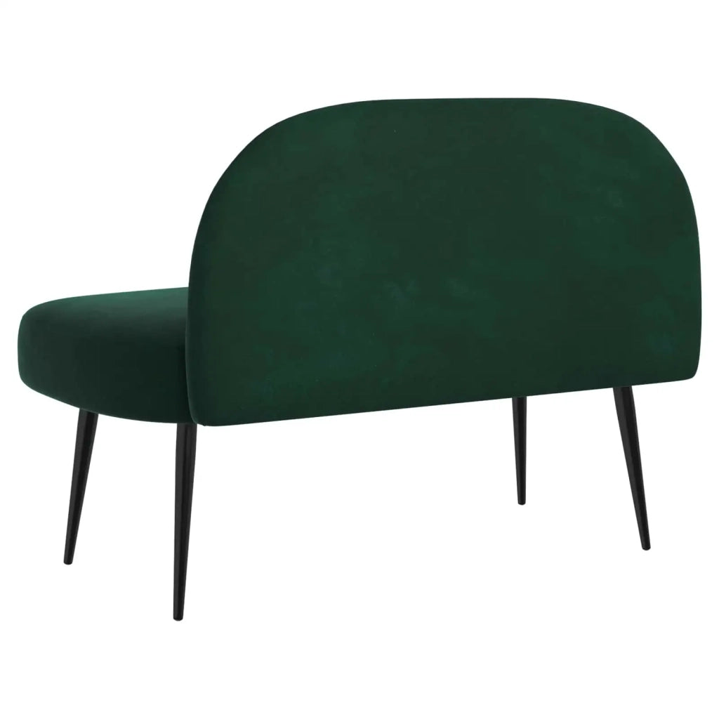 Panchina imbottita con schienale Verde scuro 110 x 60 x 76 cm 42040787
