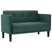 Divano | Divano da soggiorno | Sofa Divanetto Verde Scuro 111 cm in Tessuto
