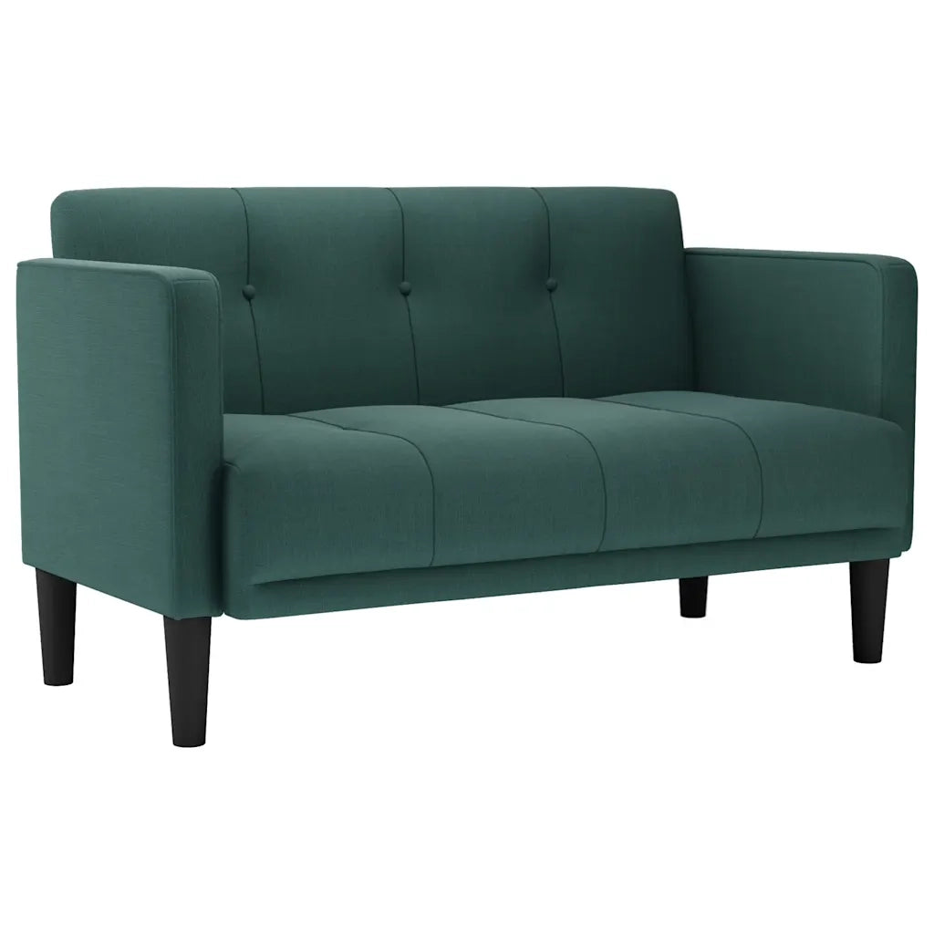Divano | Divano da soggiorno | Sofa Divanetto Verde Scuro 111 cm in Tessuto