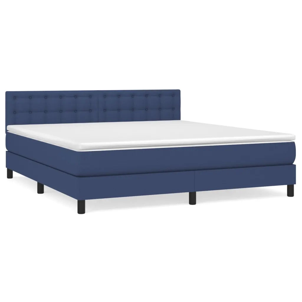 Giroletto a Molle con Materasso Blu 180x200 cm in Tessuto 3140399