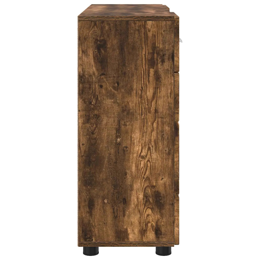 Armadio in Legno con cassetto Rovere fumé 88,5 x 30,5 x 73 cm 880286