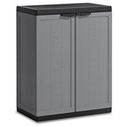 Armadio basso grigio nero 68x39xh117 cm. Jolly