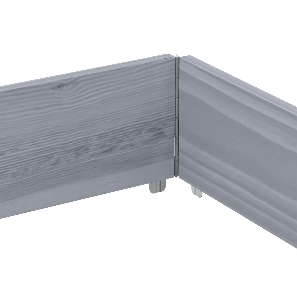 vidaXL Fioriera da Giardino Grigia 150x100 cm Legno Massello di Pino