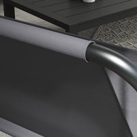 Coprisedile per Dondolo da Giardino 115x48x48cm in Tessuto a Rete Grigio