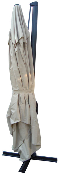 Ombrellone da Giardino Decentrato in Alluminio 3x4m Morel Sbalzo Ecrù