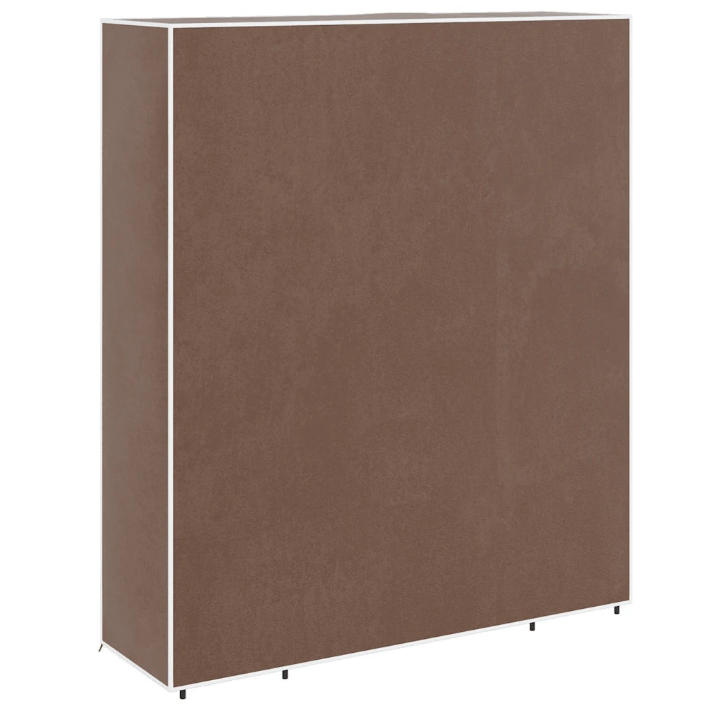 Armadio in Tessuto con Scomparti e Aste 45x150x176 cm Marrone CFW4009919
