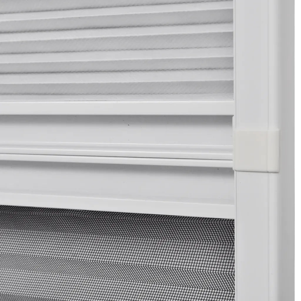 Zanzariera Plissettata in Alluminio 60x80 cm con Tendina 142615