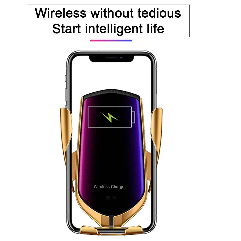 Trade Shop - Portacellulare Carica Batteria A Induzione Ir Universale Per Auto Smartphone -