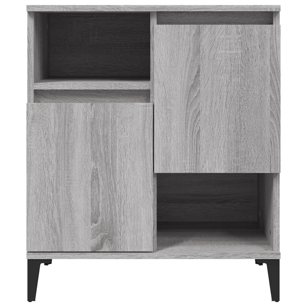 Buffet credenza cassettiera armadio mobile contenitore organizer per cucina soggiorno salotti set da 2 Sonoma 60 x 35 x 70 cm legno ingegnerizzato grigio 02_0036966