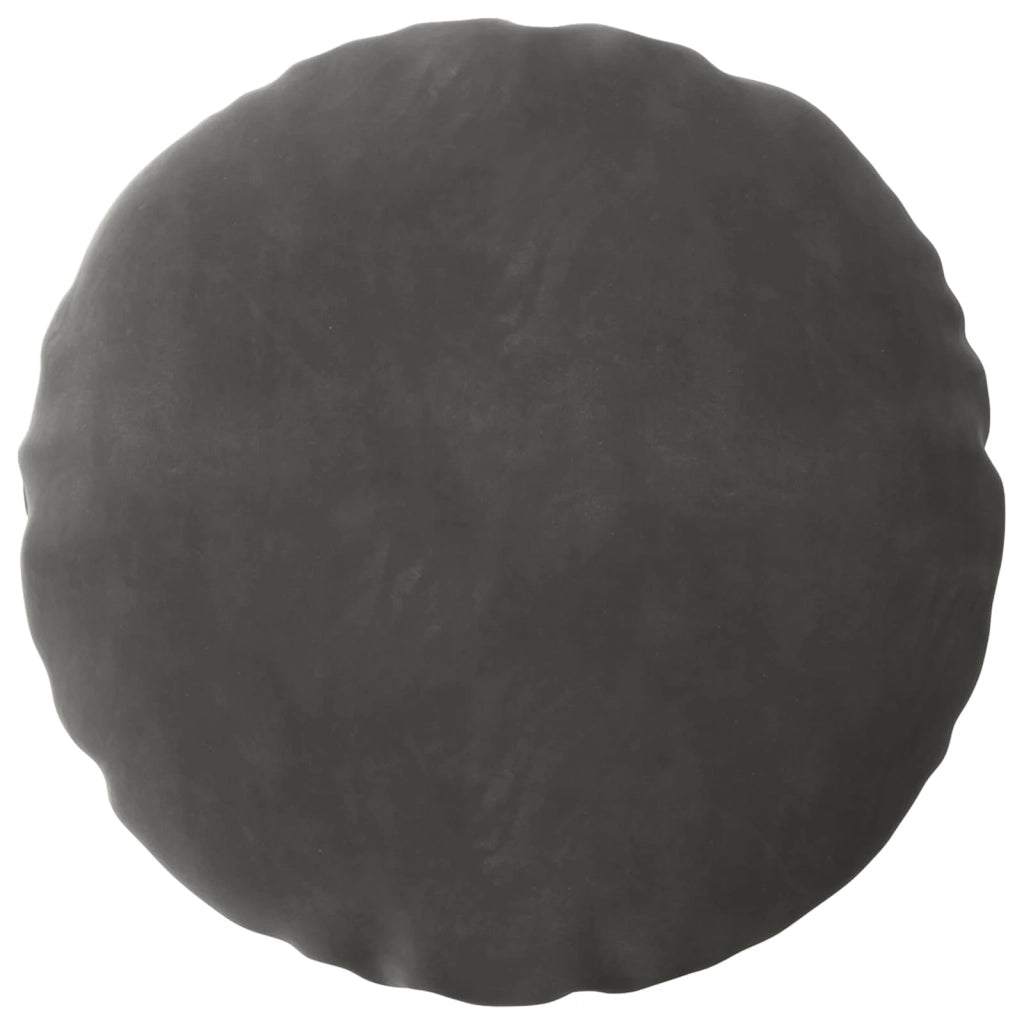 Federa 2 pcs HEERLEN Grigio Scuro Ø 60 cm Velluto 922861
