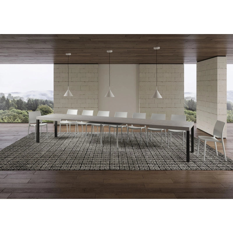 Tavolo allungabile 200/460x90 cm Everyday telaio Antracite - Cashmere