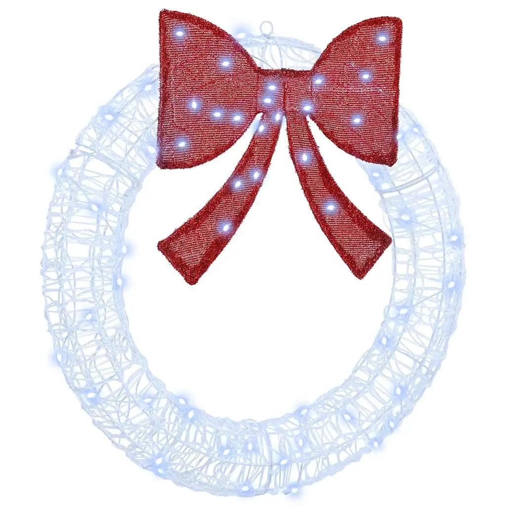 Corona con 60 LED Bianco freddo 76 x 76 x 8,5 cm Acrilico CFW9257499