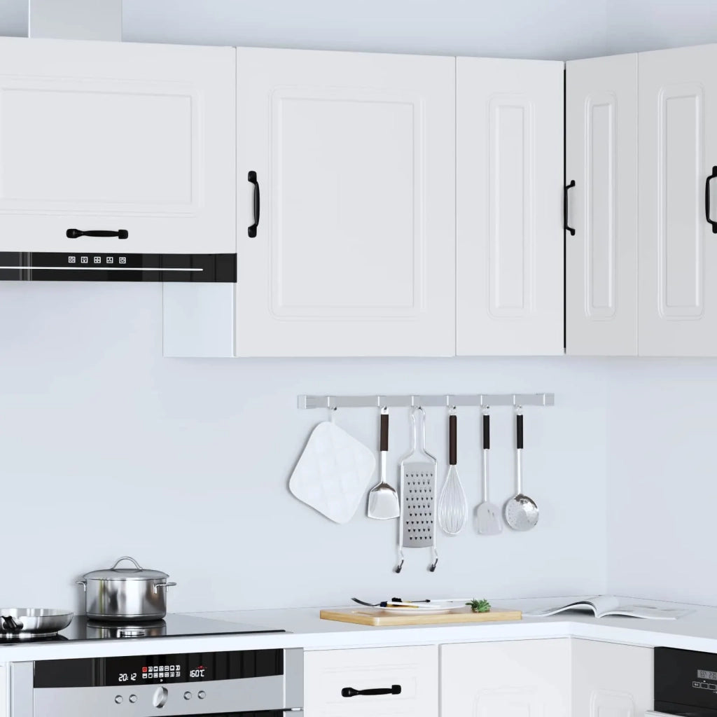 Armoire murale de cuisine Kalmar blanc bois d'ingénierie