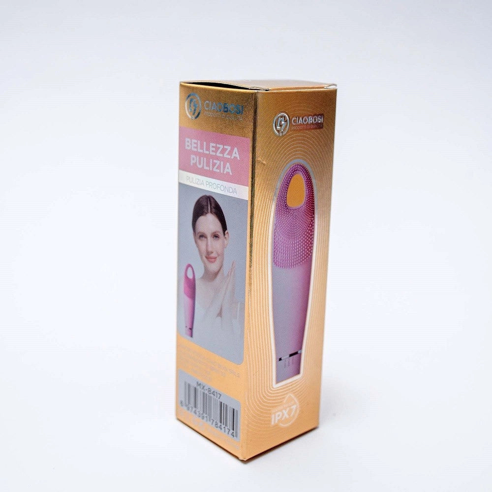 Trade Shop - Spazzola Per Pulizia Del Viso Elettrica Facciale Detergente Massaggio Mx-8417 -
