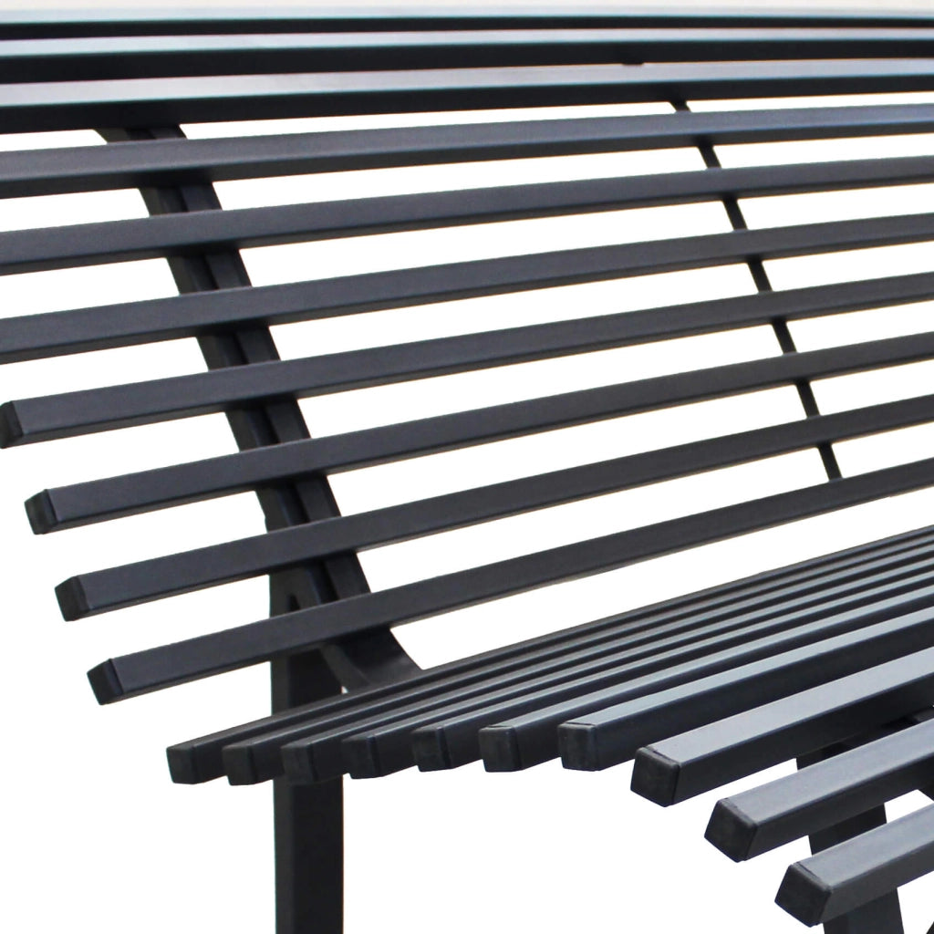 Panca da Giardino 2 posti in Acciaio cm 130x75x79 - DALY