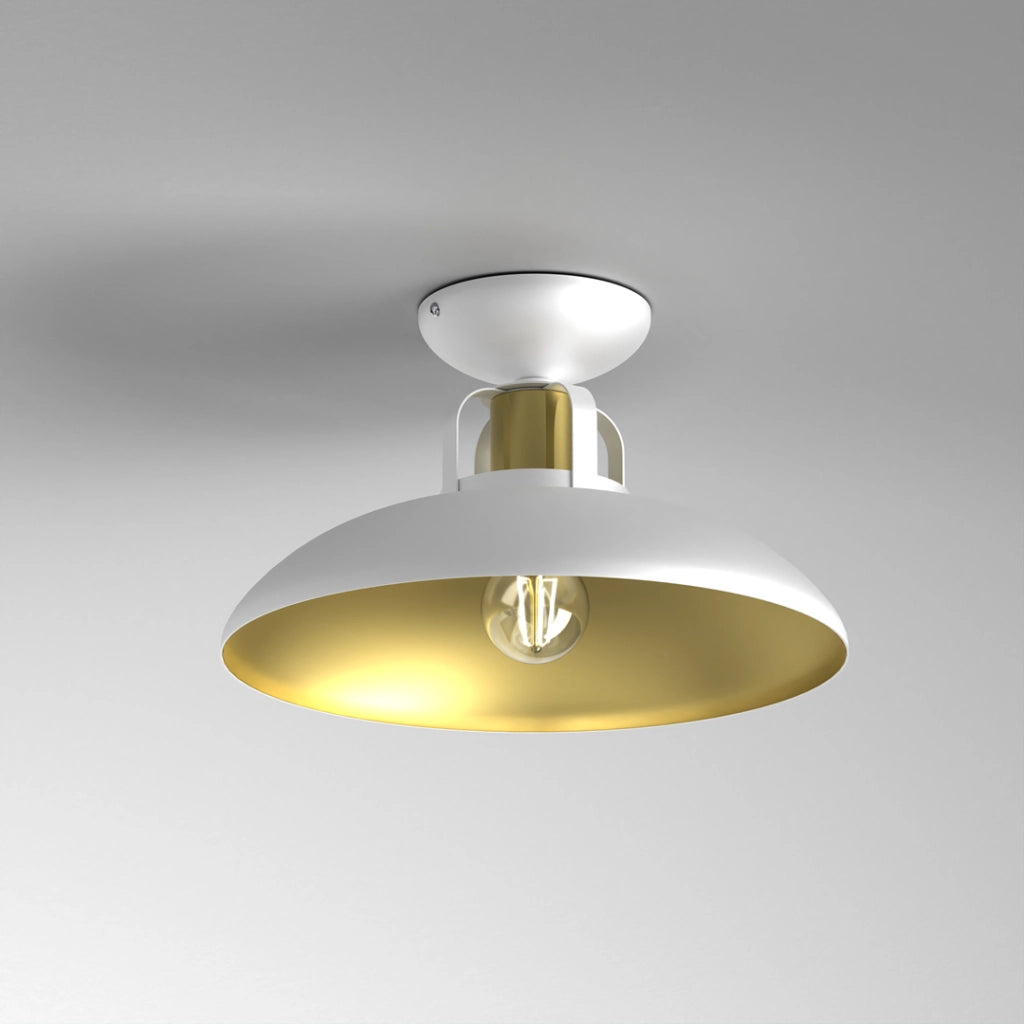 Plafoniera Milagro Felix bianco/oro 30cm metallo E27 60W