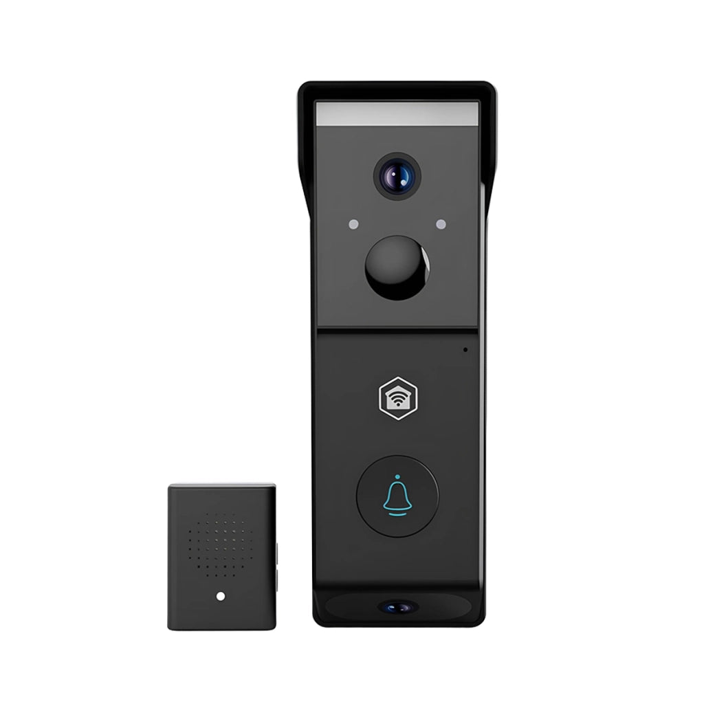 Videocitofono Wi-Fi Doppio Obiettivo 4MP 2x 1080p con Visione Notturna IPX54 Nero Nedis
