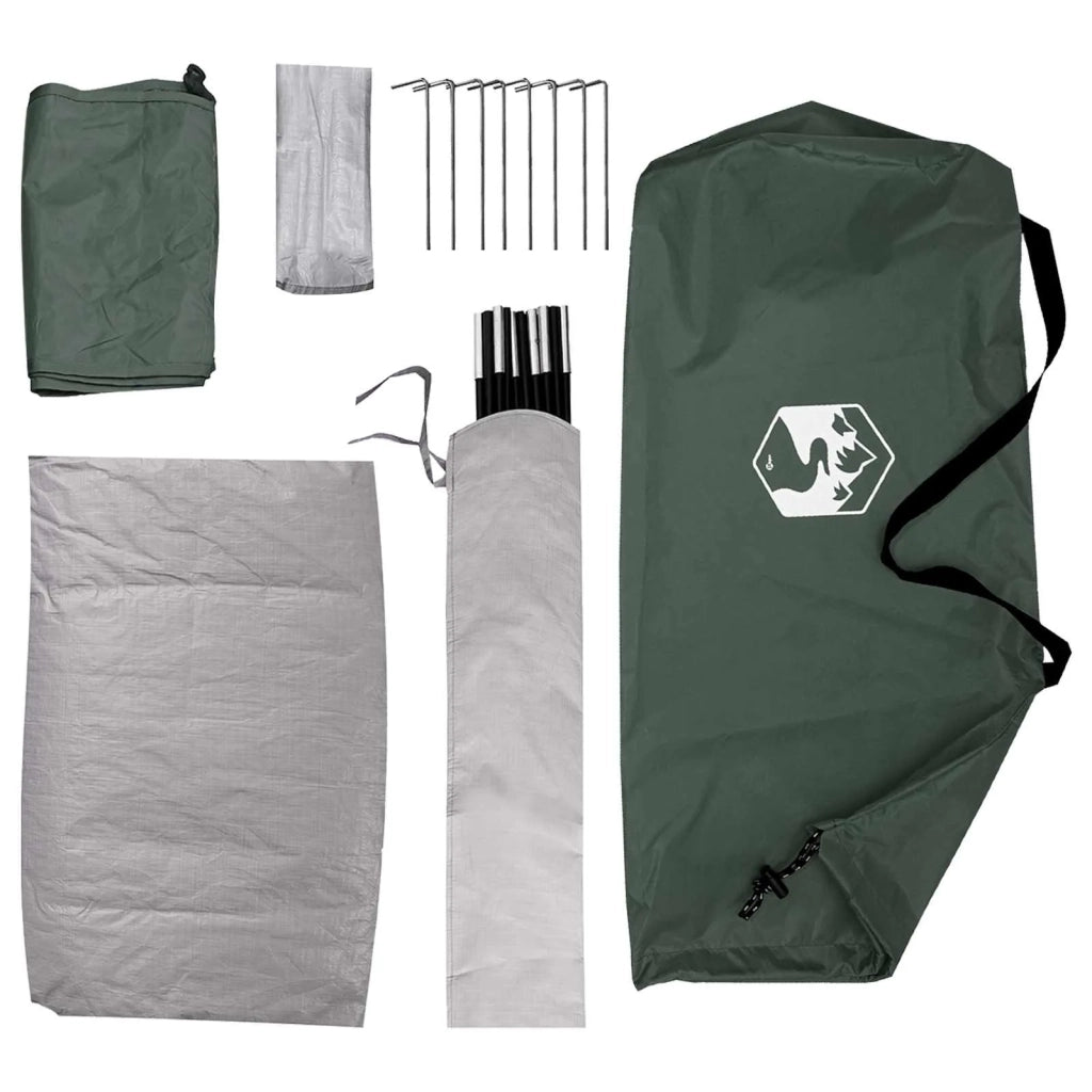Tenda da campeggio con tetto Verde militare 275 x 215 x 125 cm 42028635