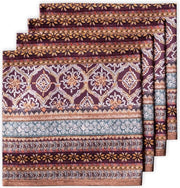 Set di 4 tovaglioli - 100% cotone morbido e confortevole perfetto per cene e cocktail - Disegno Fair Isle - Natale e Mother's Day (45 cm x 45 cm)
