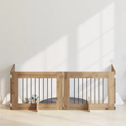 Cancello per cani con supporti 4 pcs Rovere Artigianale 892138