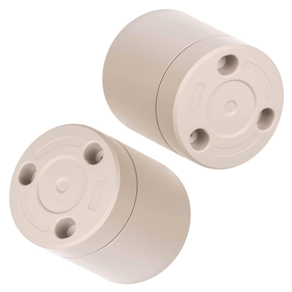 KADAX Vaso da fiori con coprivaso e sottovaso, rotondo, 14,5 cm, set da 2
