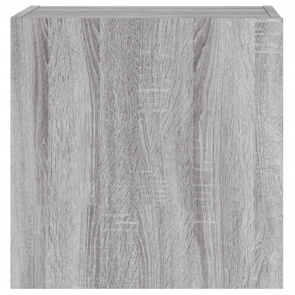Mobile TV multimediale da parete mensola TV mobile TV credenza per sala da pranzo soggiorno camera da letto 2 pezzi Sonoma 40,5 x 30 x 40 cm legno ingegnerizzato grigio 02_0029029