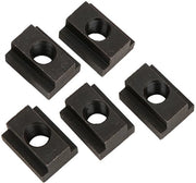 Accessori per profili T in alluminio - 5 pezzi - M12 cavo - Acciaio 45 alto - Alta durezza - Compatibile con profili T in alluminio - Finitura ossidata nera - Codice prodotto: T-slot Noten Zwart Oxide Afwerking