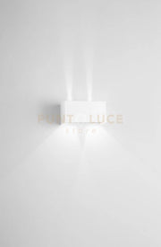 DOUBLE CUBE APPLIQUE DA ESTERNO 20W 1540LM 4000K IP65 BIANCO 20X10CM