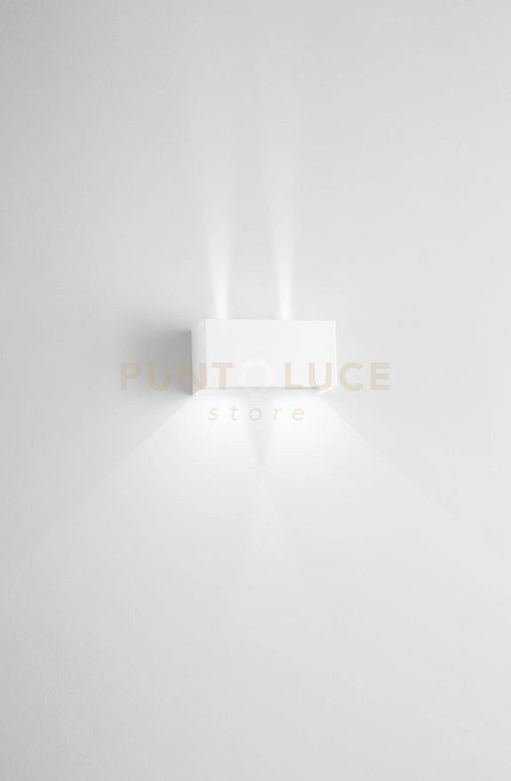 DOUBLE CUBE APPLIQUE DA ESTERNO 20W 1540LM 4000K IP65 BIANCO 20X10CM