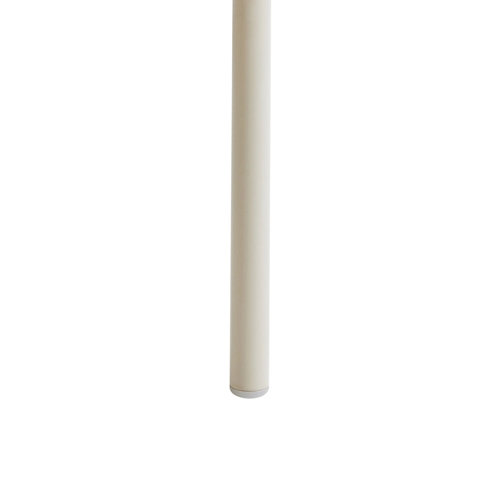 Set di 2 sedie da pranzo imbottite Beige Chiaro senza braccioli Base in metallo Design moderno